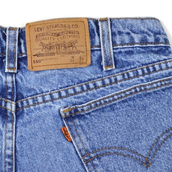 Levi's Vintage Orange Tab Mom Jeans 550 32x27 - Picture 6 of 8